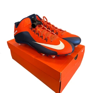 NEW IN BOX Nike Men's Alpha Pro 2 3/4 D PF Football Cleats -Navy/Orange, Size 16 - Picture 1 of 13