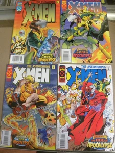 Age of Apocalypse Marvel 1995 tutti e 4 i numeri ASTONISHING X-MEN 1 chiave 2 3 4 quasi nuovi - Foto 1 di 8