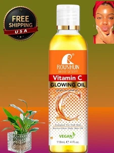 Aceite hidratante de vitamina C iluminador de piel para rostro y cuerpo, 118 ml [stock en EE. UU.] - Imagen 1 de 14