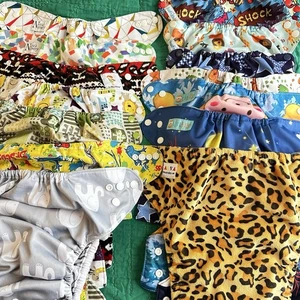 Lot 14 Cloth Diaper Unisex Boy Girl Alva Baby Nora’s Nursery Mama Koala Kawaii - Picture 1 of 21