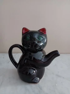 Cremiera per gatti nera alta 5 1/2". Giappone - Foto 1 di 7