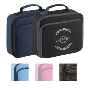 Personalised Space Lunch Box Custom Name School Kids Boys Girls Insulated Bag - Picture 1 of 16