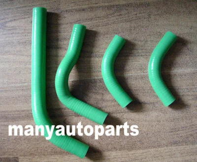 Honda CRF250 CRF250X CRF250R 2004-2009 05 06 07 Silicone Radiator Hose GREEN - Imagem 1 de 4