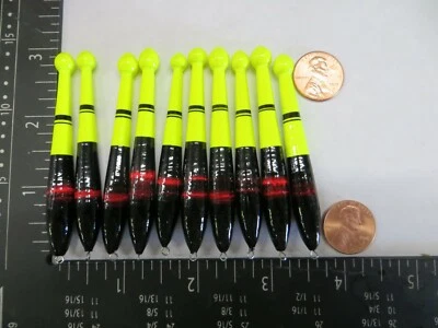 10 NOVOS FLUTUADORES DE MADEIRA/BOBBERS PANFISH PESCA NO GELO SEM CONGELAMENTO NA LINHA B241 - Imagem 1 de 3