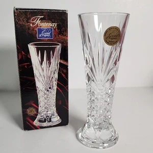 Jarrón CRISTAL D’ARQUES 24% Cristal Plomo Hecho en Francia con Pegatina 6" Alto - Imagen 1 de 3