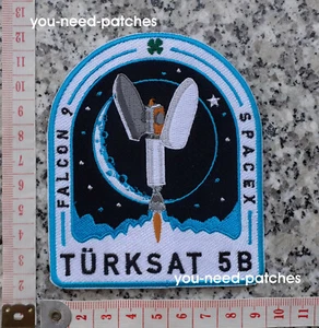NASA Space F9 Falcon 9 Türksat 5B Logo Patch Astronauts Space Travel Missions - Bild 1 von 1