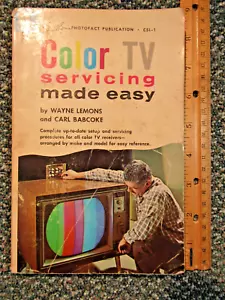 Sams Photofact Color TV Servicing Made Easy ~ 1965 ~ Lemons & Babcoke ~ CSL-1 - Picture 1 of 6