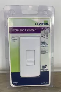 Leviton Tischdimmer weiß (TBL03) FS einpolig Universal Schiebeschalter - Bild 1 von 7