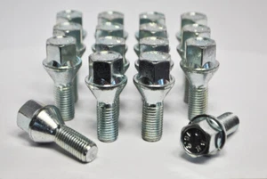 Tornillos De Rueda Plateados BMW Serie 3 16 X M12 X 1.5, 26mm - Imagen 1 de 2