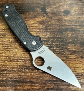 Spyderco Para 3 PM3 Lightweight Knife Black FRN CTS BD1N C223PBK FACTORY SECOND - Picture 1 of 3