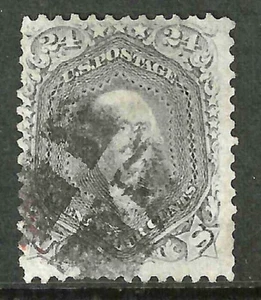 Sc #78 Cancelled 24 Cent Washington 1861-62 Civil War $425 US 39F86 - Picture 1 of 2
