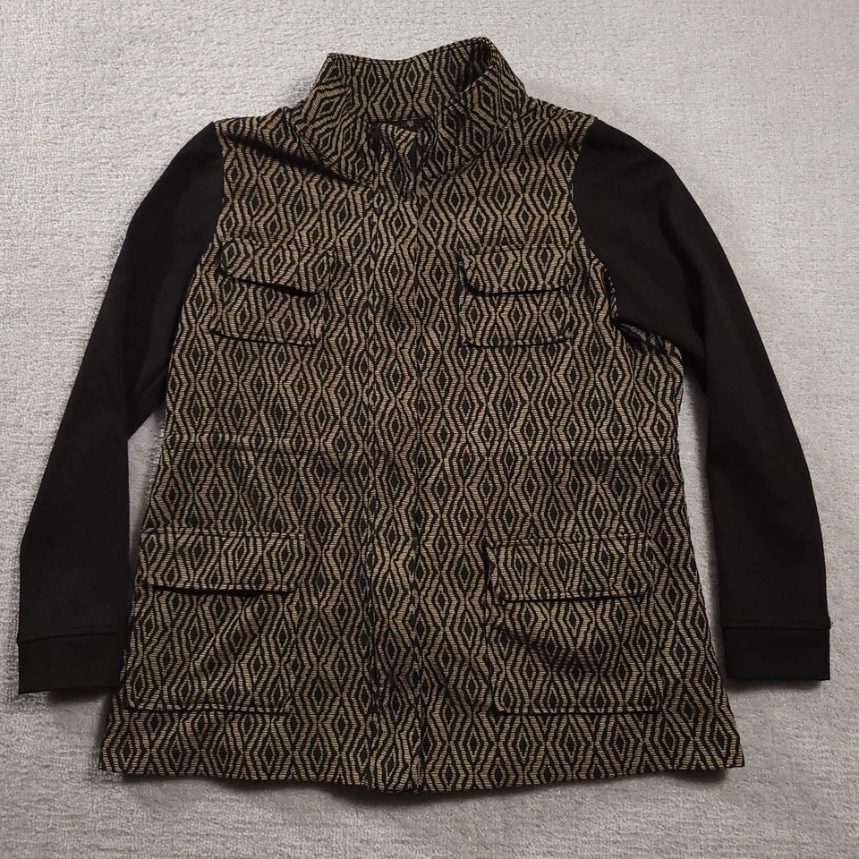 Chaqueta Camisa Maurices Para Mujer Talla Grande 0 Multicolor Bolsillos Geométricos Cremallera Completa Foto 1 de 4