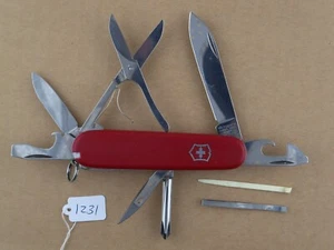 Vintage Victorinox Super Tinker Swiss Army Pocket Knife - Can Key, No Hook - Picture 1 of 5