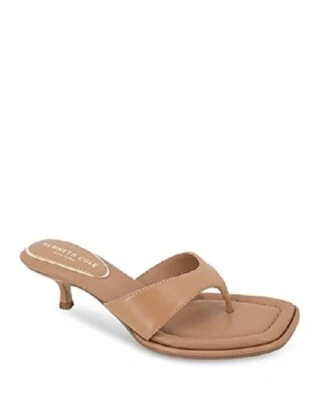 Sandalias Kenneth Cole New York para mujer de cuero elegantes, marrón talla 9M Foto 1 de 4