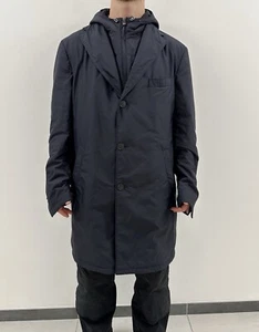 CORNELIANI ID Nylon Water Resistant Trench Coat Mens Waterproof Sz EU-56 / US-46 - Picture 1 of 21