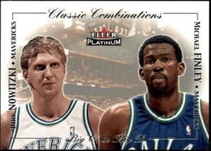 2001-02 Fleer Platinum combinaciones clásicas Dirk Nowitzki/Michael Finley #11  - Imagen 1 de 2