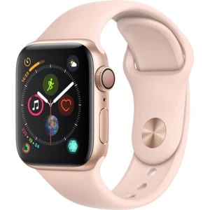 Apple Watch Series 4 40mm (GPS) Aluminum Gold with Pink Sport Band - Acceptable - Picture 1 of 4