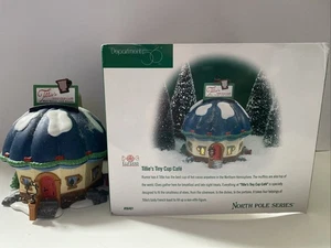 Dept. 56 Tillie's Tiny Cup Cafe Elf Land 1998 #56401 Hot Soups & Cocoa Village - Picture 1 of 5