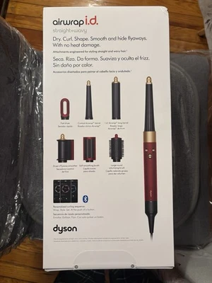 Dyson Airwrap i.d. Multi-styler & Dryer Straight+Wavy - Red Velvet Gold - New - Image 1 of 4