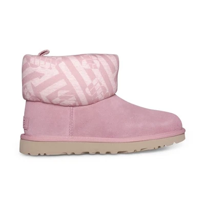 BOTAS FEMININAS UGG CLASSIC MINI JERSEY LISTRA BLUSH CAMURÇA TORNOZELO TAMANHO EUA 7 NOVAS - Imagem 1 de 4