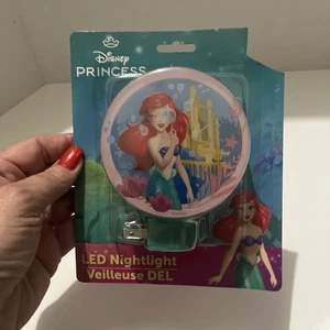 New LED Wall Plug In Disney Princess Ariel The Little Mermaid Nightlight - Picture 1 of 5