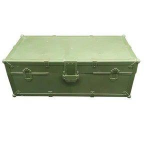 Hasbro GI Joe 1997 Footlocker Aufbewahrungsbox mit Seilgriffen Vintage - Bild 1 von 11