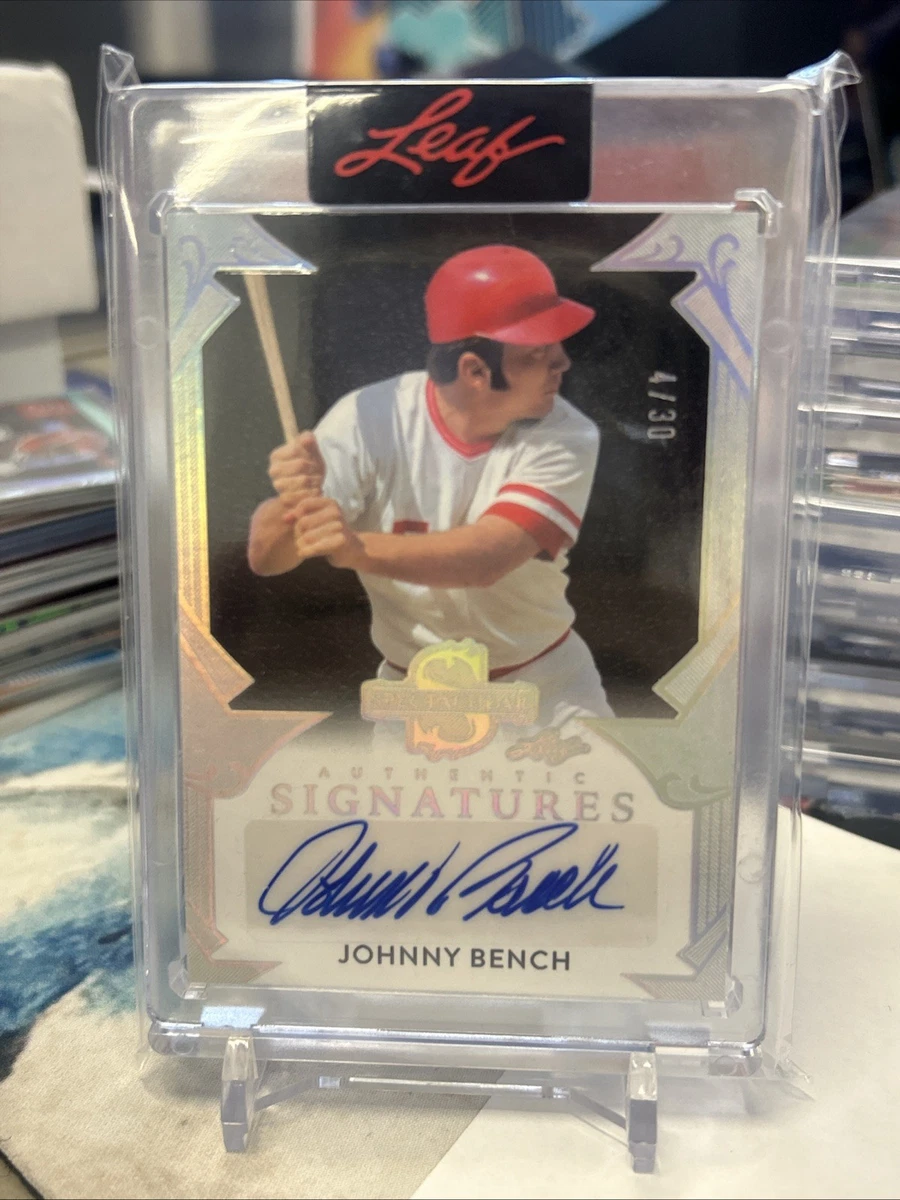 Johnny Bench Cincinnati Reds Serial Numbered Baseball Trading