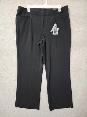 Pantalón de vestir Lane Bryant Lena para mujer 20 negro moderadamente curvilíneo adelgazante NUEVO Foto 1 de 4