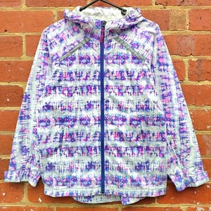 Vintage L.L LL BEAN Womens Windbreaker Colourful Zip 3M Jacket - Size Medium - Picture 1 of 5