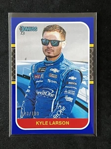 2020 Panini Donruss NASCAR - Retro 1987 Kyle Larson #162 Blue /199 - Picture 1 of 2