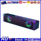 A4 6W Rgb Usb Wired Sound Bar For Pc Home Theater Tv Stereo Surround Speaker Au