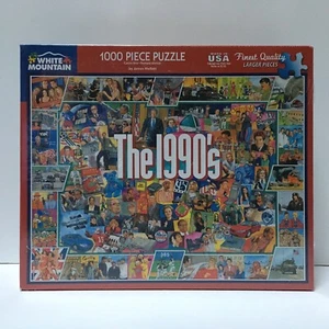 White Mountain Puzzle The 1990s 1000 Piece # 959 NEW - Picture 1 of 6
