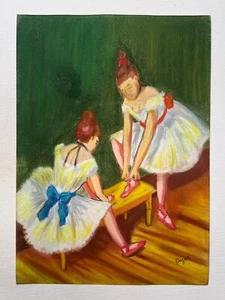 Edgar Degas Drawing on paper (Handmade) signed and stamped mixed media. - Picture 1 of 5