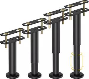 4 Pcs Adjustable Height Bed Support Legs 7.08-12.6 Inch Bed Frame Center Support - Picture 1 of 6