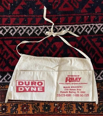 De colección Años 80 90 Duro Dyne Hardware Herramienta Cinturón Delantal Mercantil Reunión Plymouth PA Foto 1 de 2