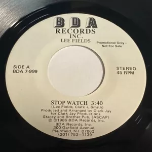 Lee Fields: Stop Watch (3:40) / (4:00) 45 - Electronic Soul Funk - Picture 1 of 2