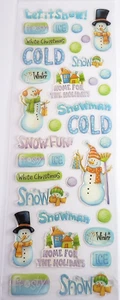 Adesivi EPOXY da collezione - LET IT SNOW - 35 pezzi - Foto 1 di 2