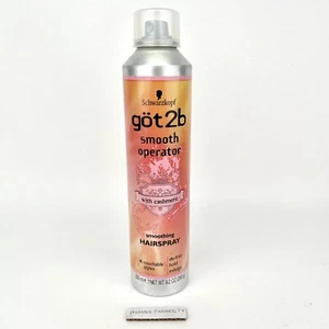 Schwarzkopf got2b SMOOTH OPERATOR Hairspray Smoothing Cashmere 9.2oz New w/Top - Picture 1 of 9