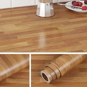 Livelynine Butcher Block Countertop Contact Paper Waterproof Wallpaper Light Woo - Picture 1 of 3