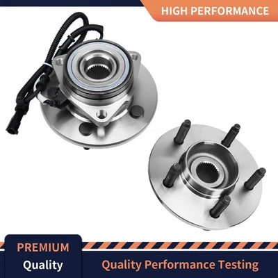 2PC Front Wheel Bearings Fit 2000-2003 Ford F-150 4WD ABS Wheel Bearing Hub Sets - Изображение 1 из 4