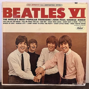 THE BEATLES - Beatles VI (1965 LA Pressing) - 12" Vinyl Record LP - VG - Picture 1 of 3