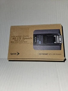 Netgear AirCard 341U Black Sprint USB 4G LTE Mobile Wi-Fi Hotspot Cellular Modem - Picture 1 of 3