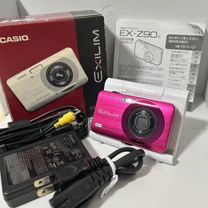 CASIO EXILIM EX-Z90 Pink 12.1MP Digital Camera Compact - Picture 1 of 24