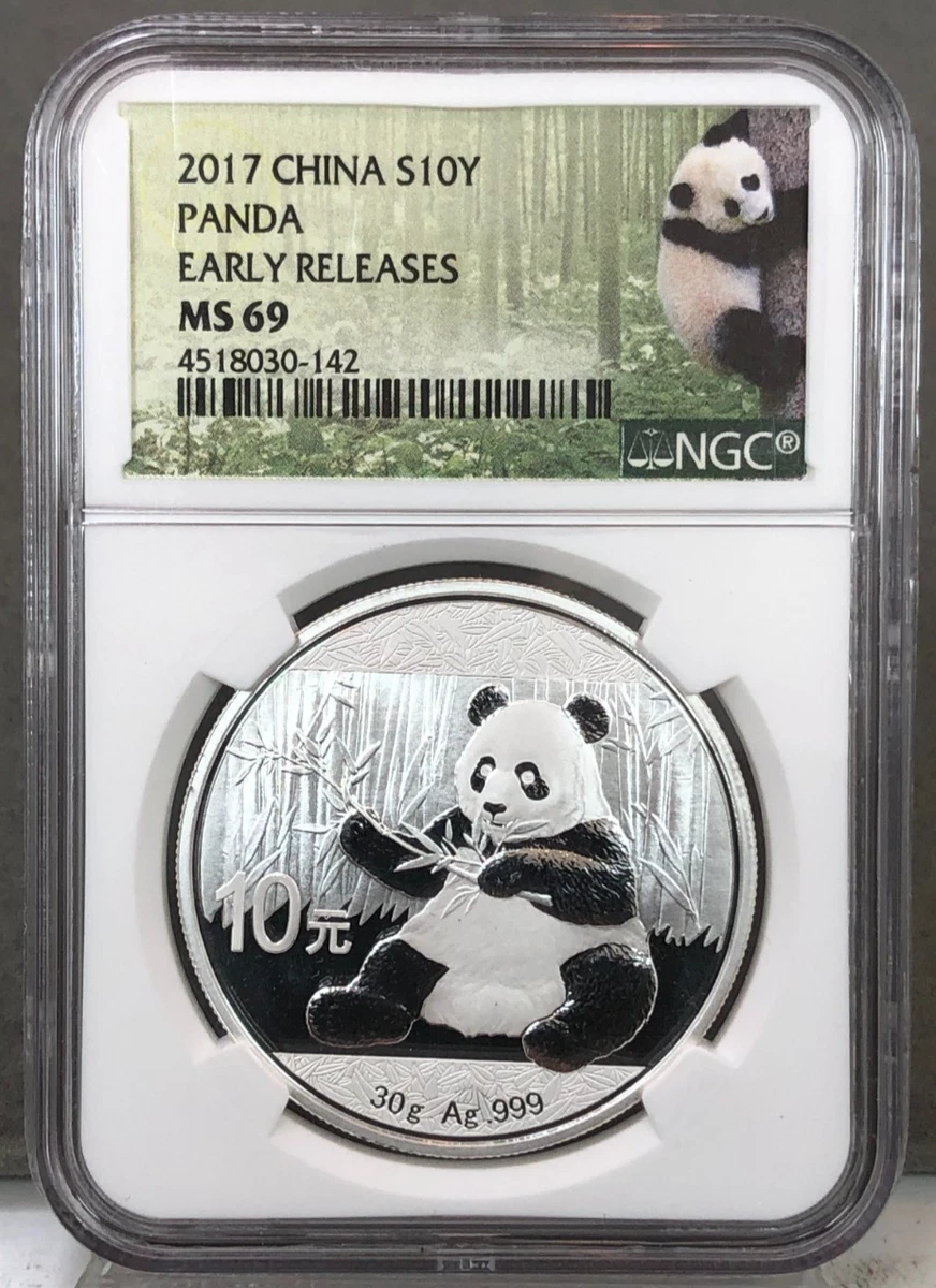Chinese Panda MS 69 Graded 2017 Silver Bullion Coins for sale | eBay