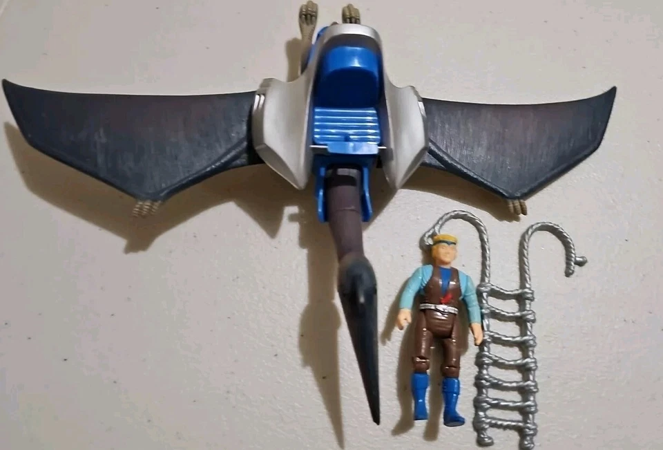 Figura de colección 1987 Dino Riders QUETZALCOATLUS con Youngstar y accesorios  Foto 1 de 4