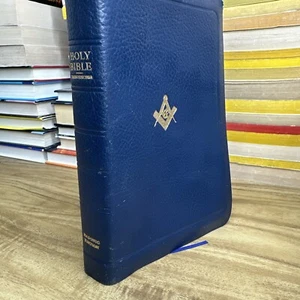 Antique Holy Bible Pronouncing Masonic Edition Presention Bible London Collins - Picture 1 of 20