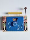 Vintage 1960s Fisher Price Jack and Jill TV-Radio Wooden Wind up music box WORKS
