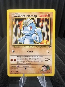 Giovanni's Machop 72/132 - Gym Challenge Unlimited Edition - WOTC Pokemon LP - Picture 1 of 2