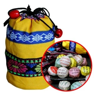 2019 Yunnan Pu Erh Tea 50Pcs 10 Different Flavors Mini Tea with Gift Bag - Picture 1 of 5