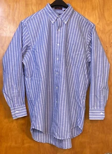 CHAPS - RALPH LAUREN BUTTON-UP SHIRT BUTTON DOWN COLLAR MADE IN USA - Picture 1 of 3